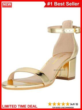 Women's Strappy Chunky Block Low Heeled Sandals 2 Inch Open Toe Ankle Strap